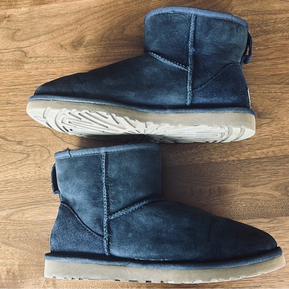 UGG classic mini 2 Navy suede sheepskin water resistant Y2K throwback - Picture 7 of 13
